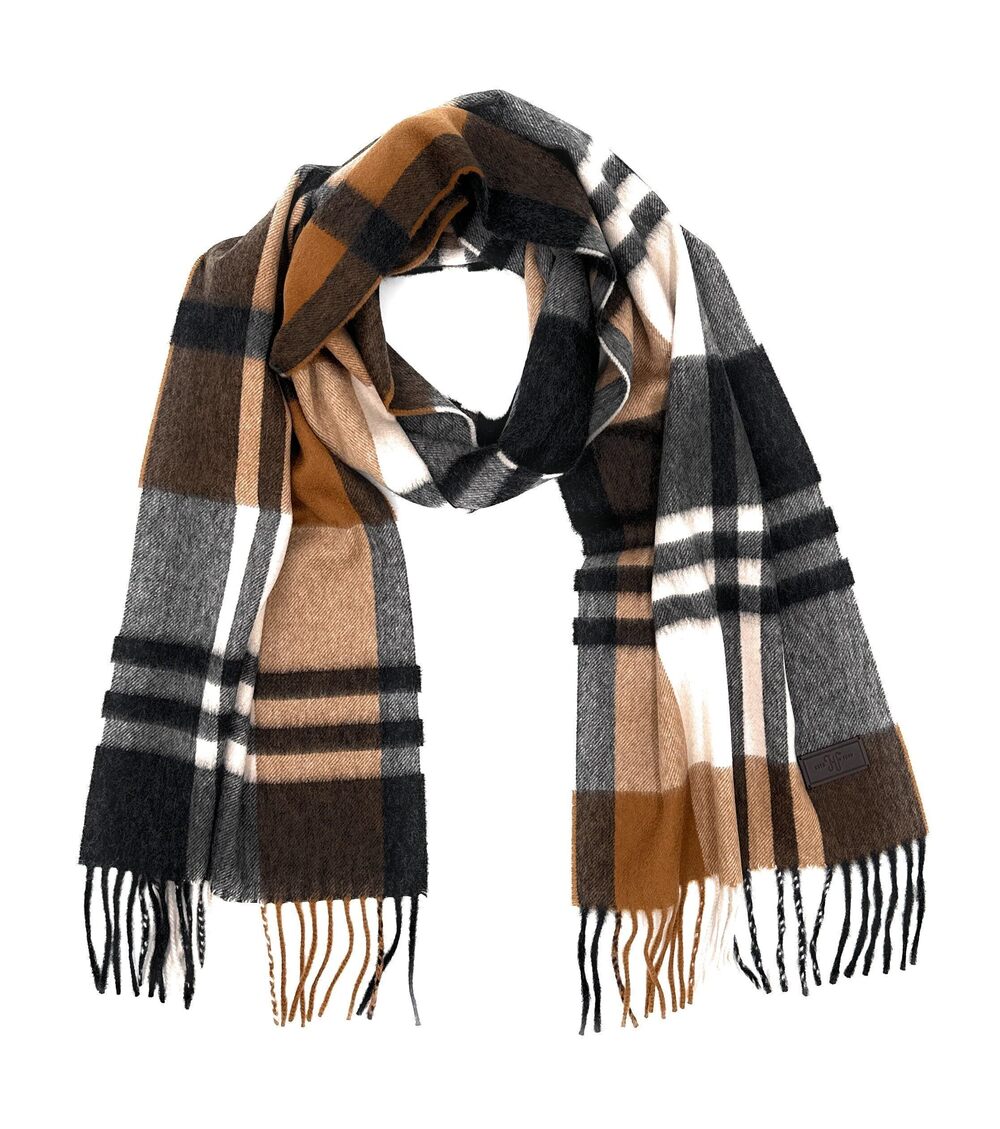 7761 Patterned 100% Italian Cashmere Scarf – Ultra-Soft ’s Winter Scarves